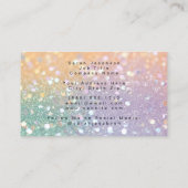Posh Luxe Opal Iridescente Stijl Visitekaartje (Achterkant)
