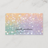 Posh Luxe Opal Iridescente Stijl Visitekaartje (Voorkant)