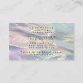 Posh Luxe Opal Iridescente Stijl Visitekaartje (Achterkant)