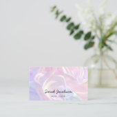 Posh Luxe Opal Iridescente Stijl Visitekaartje (Staand voorkant)