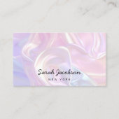 Posh Luxe Opal Iridescente Stijl Visitekaartje (Voorkant)