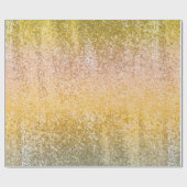 Posh Luxury Gold glitter-sequenties Cadeaupapier (Vlak)