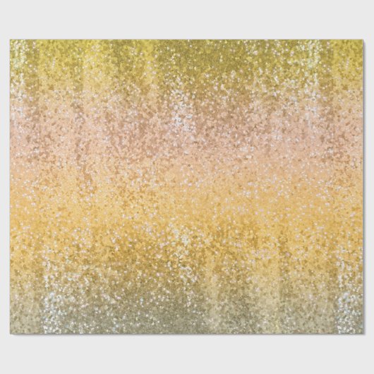 Posh Luxury Gold glitter-sequenties Cadeaupapier (Vlak)