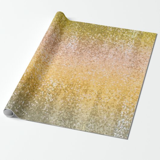 Posh Luxury Gold glitter-sequenties Cadeaupapier (Uitgerold)