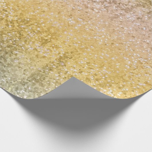Posh Luxury Gold glitter-sequenties Cadeaupapier (Hoek)