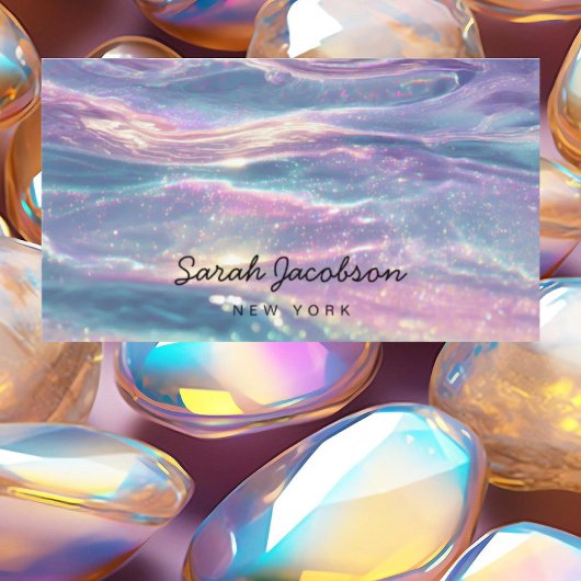 Posh Luxury Opal Iridescent Style Visitekaartje