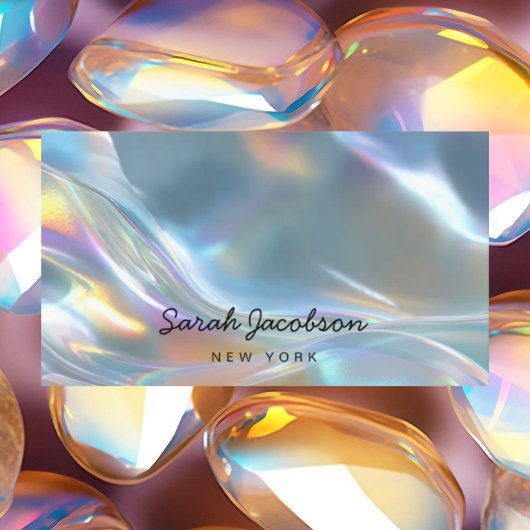 Posh Luxury Opal Iridescent Style Visitekaartje