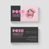 Posh make up Black/Roze Visitekaartje