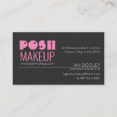 Posh make up Black/Roze Visitekaartje (Achterkant)
