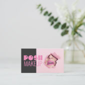 Posh make up Black/Roze Visitekaartje (Staand voorkant)