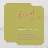 Posh Minimal Bridal Shower Kaart (Voorkant / Achterkant)