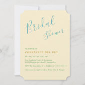 Posh Minimal Bridal Shower Kaart (Voorkant)