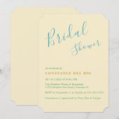 Posh Minimal Bridal Shower Kaart (Voorkant / Achterkant)