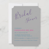 Posh Minimal Bridal Shower Kaart (Voorkant)