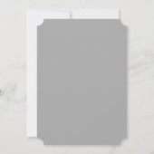 Posh Minimal Bridal Shower Kaart (Achterkant)