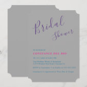 Posh Minimal Bridal Shower Kaart (Voorkant / Achterkant)
