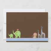 Posh Noahs Ark Invitation Kaart (Achterkant)