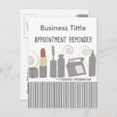 Posh Party Beauty Mode Make-up & Gezicht Uitnodiging Briefkaart (Voorkant / Achterkant)