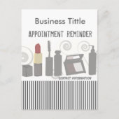 Posh Party Beauty Mode Make-up & Gezicht Uitnodiging Briefkaart (Voorkant)