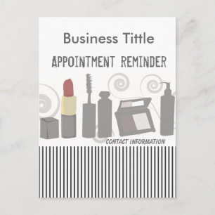 Posh Party Beauty Mode Makeup & Facial Uitnodiging Briefkaart