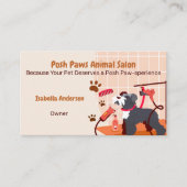 Posh Paws Pet Salon Visitekaartje (Voorkant)