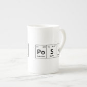 PoSH Periodic Table Elements Word Chemistry Symboo Porselein Kop (Voorkant rechts)