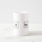 PoSH Periodic Table Elements Word Chemistry Symboo Porselein Kop (Voorkant)