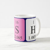 Posh periodieke table name mok (Voorkant rechts)