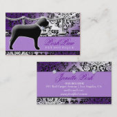 Posh Pet Paars Visitekaartje (Voorkant / Achterkant)