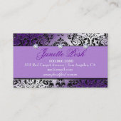 Posh Pet Paars Visitekaartje (Achterkant)