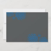 Posh Petals | Cerulean | Save the date Kaart (Achterkant)