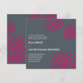 Posh Petals | levendig | Huwelijksuitnodiging Kaart (Voorkant / Achterkant)