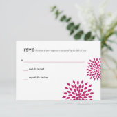 Posh Petals | levendig | RSVP Kaartje (Staand voorkant)