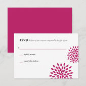 Posh Petals | levendig | RSVP Kaartje (Voorkant / Achterkant)