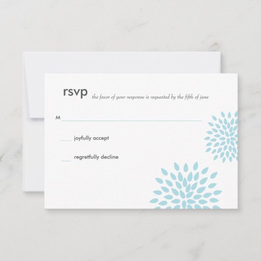 Posh Petals | schemering | RSVP Kaartje (Voorkant)