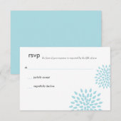 Posh Petals | schemering | RSVP Kaartje (Voorkant / Achterkant)