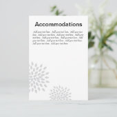 Posh Petals | Zilver | Accommodaties invoegen Informatiekaartje (Staand voorkant)