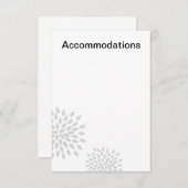Posh Petals | Zilver | Accommodaties invoegen Informatiekaartje (Voorkant / Achterkant)