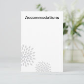 Posh Petals | Zilver | Accommodaties invoegen Informatiekaartje (Staand voorkant)