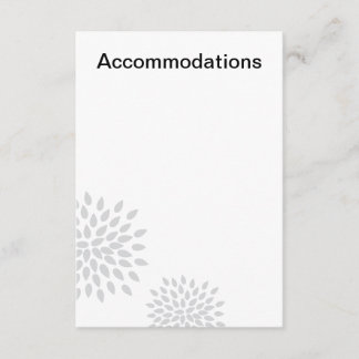 Posh Petals | Zilver | Accommodaties invoegen Informatiekaartje