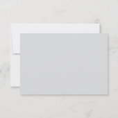 Posh Petals | Zilver | RSVP Kaartje (Achterkant)