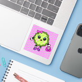Posh Pickle | opgeblazen Sticker (Laptop met iPhone)