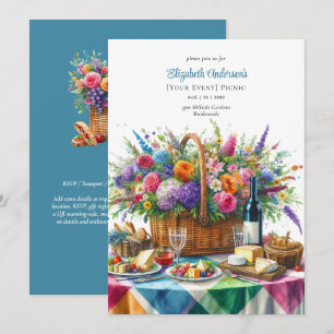 Posh Picknick Party Verjaardag Pensioen Baby Brida Kaart