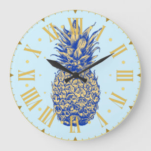 Posh Pineapple - Clock Grote Klok