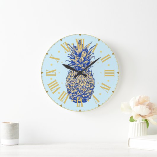 Posh Pineapple - Clock Grote Klok (Huis)