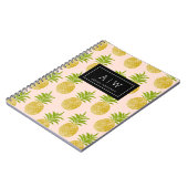 Posh Pineapple Monogrammed Notebook Notitieboek (Linkerzijde)