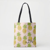 Posh Pineapple Monogrammed Tas (Voorkant)