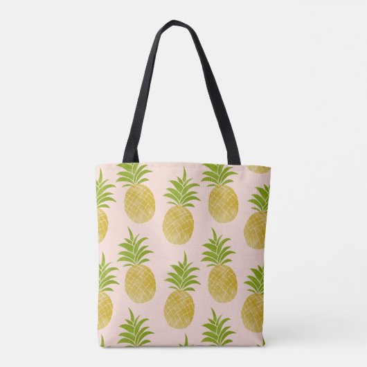 Posh Pineapple Monogrammed Tas (Achterkant)