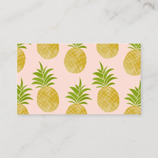 Posh Pineapple Visitekaartje (Achterkant)