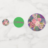 Posh Pink Roses Confetti (Achterkanten)